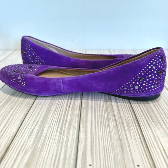 Vince Camuto Ervion Purple Suede  Leather Uppers Size 8 - Picture 5 of 9